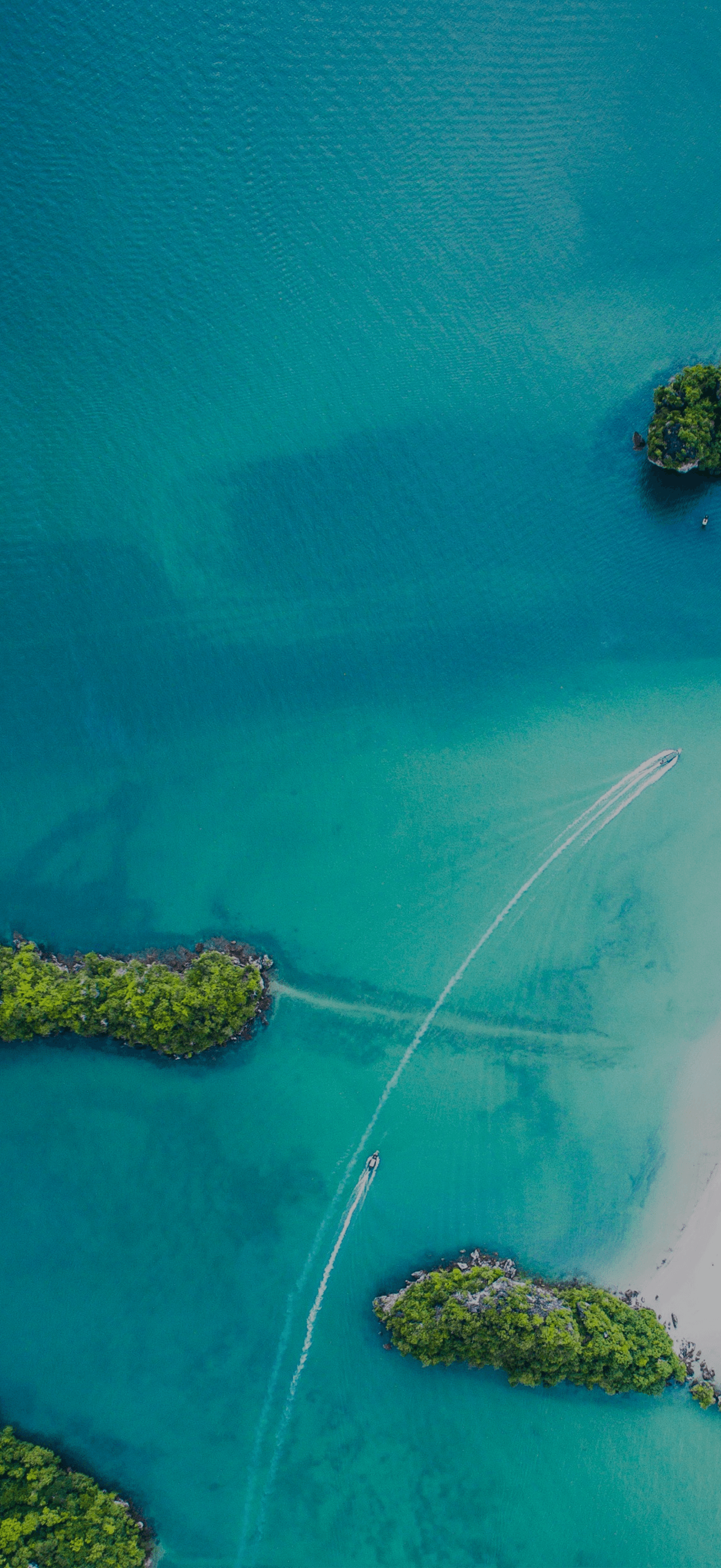 Tropical islands and ocean